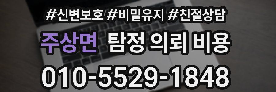 주상면 탐정 의뢰 비용