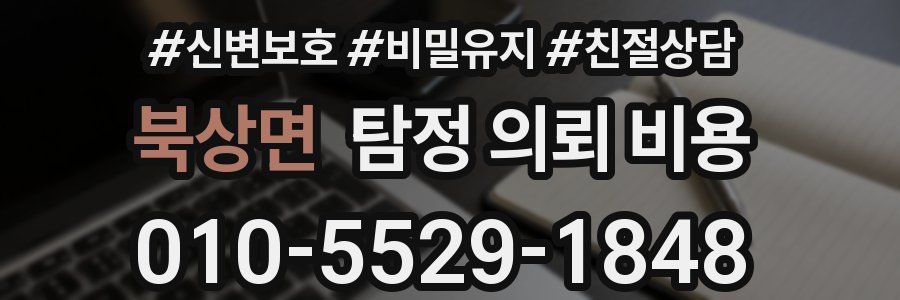 북상면 탐정 의뢰 비용