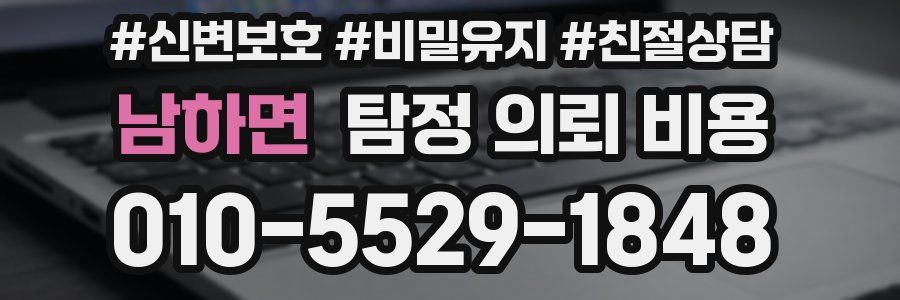 남하면 탐정 의뢰 비용