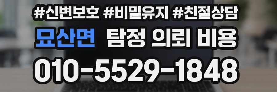묘산면 탐정 의뢰 비용