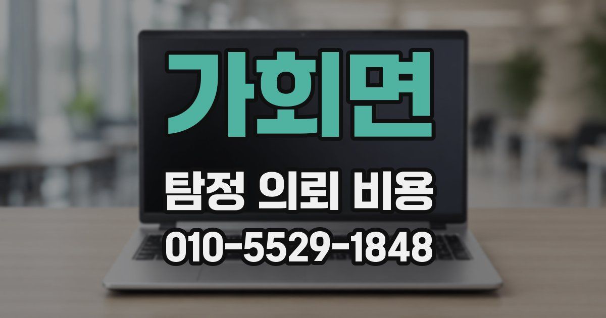 가회면 탐정 의뢰 비용