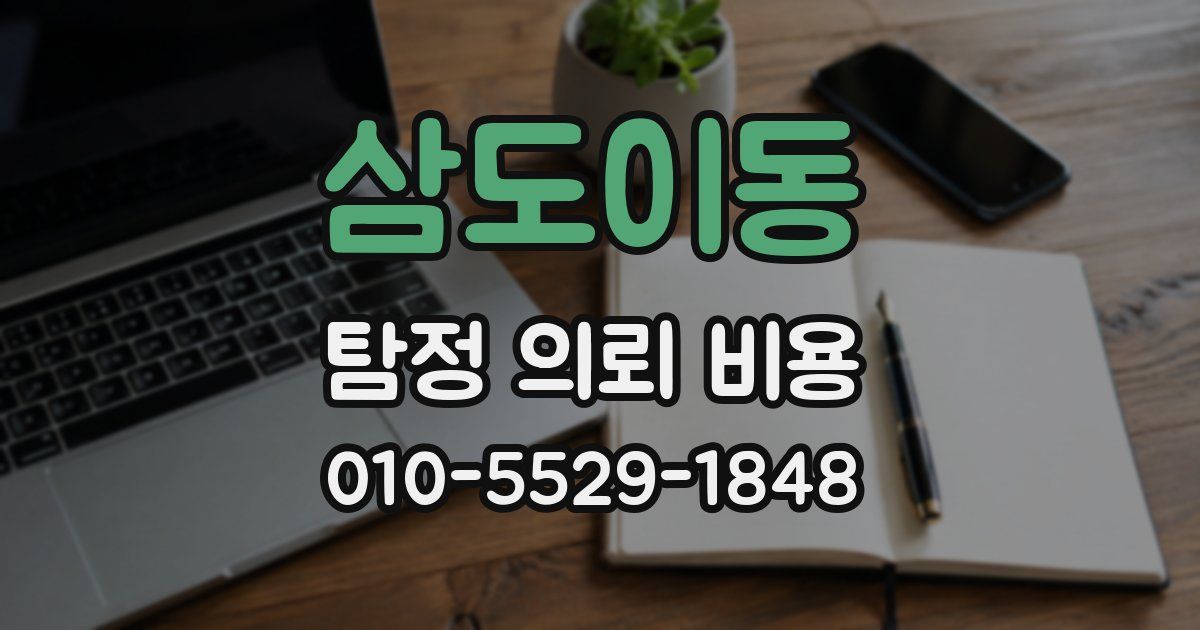 삼도이동 탐정 의뢰 비용