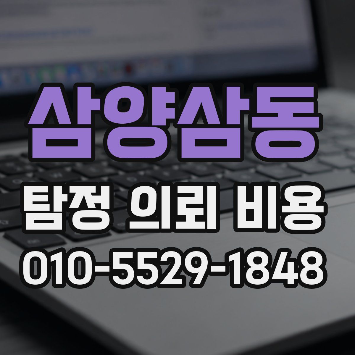 삼양삼동 탐정 의뢰 비용