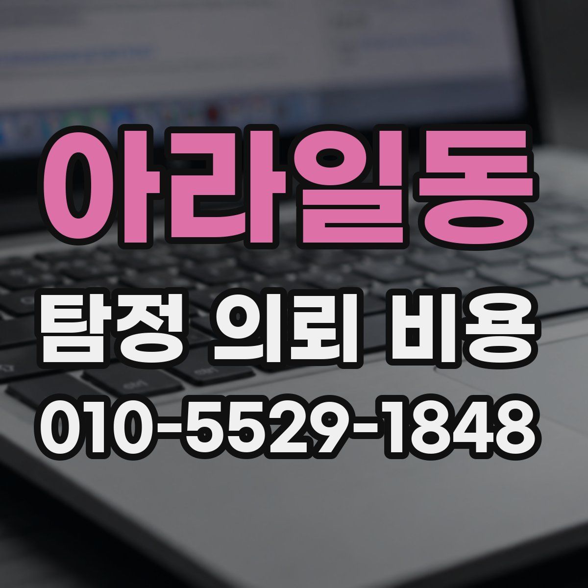아라일동 탐정 의뢰 비용