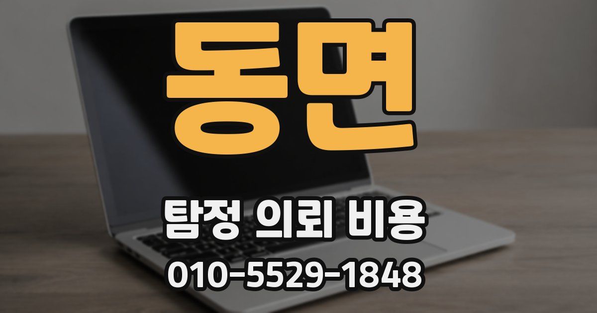 동면 탐정 의뢰 비용