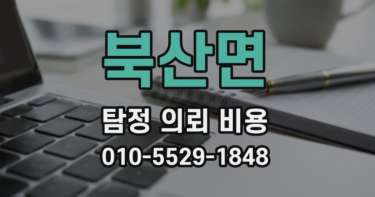 북산면 탐정 의뢰 비용