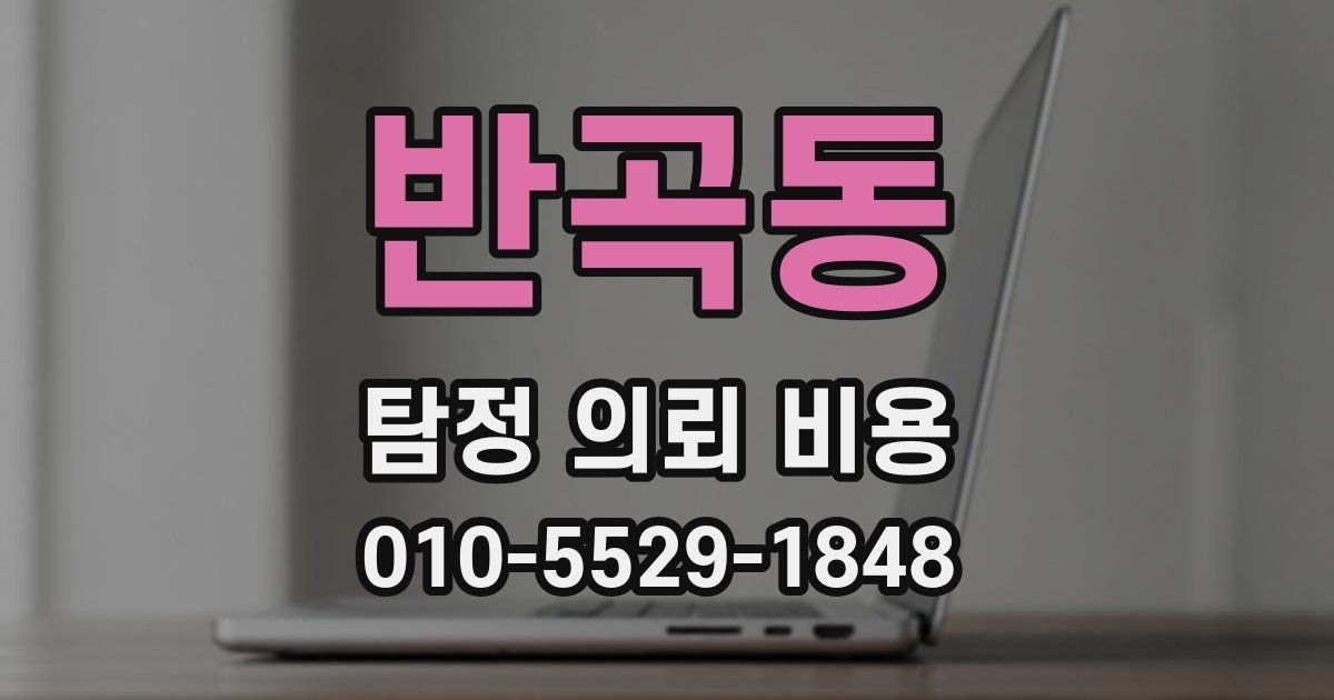 반곡동 탐정 의뢰 비용