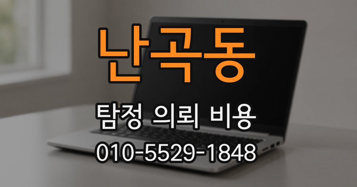 난곡동 탐정 의뢰 비용
