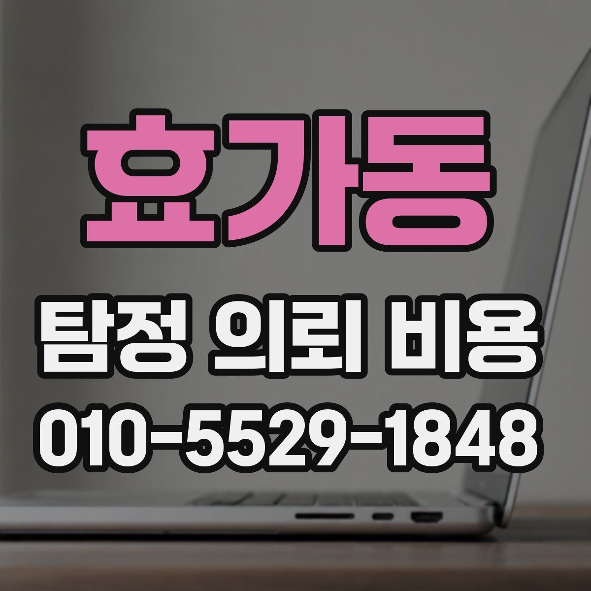 효가동 탐정 의뢰 비용