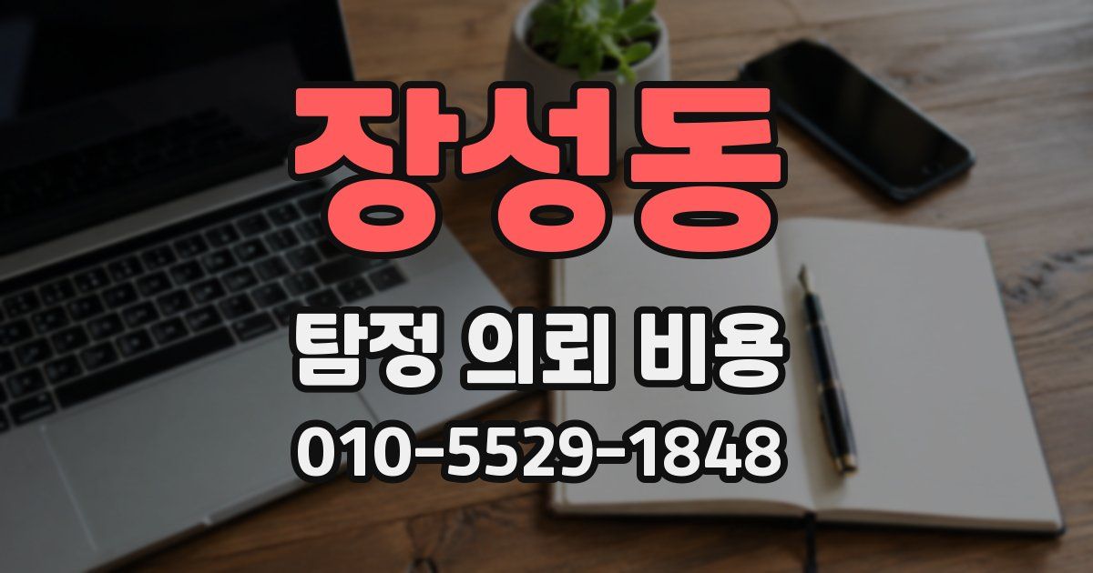 장성동 탐정 의뢰 비용