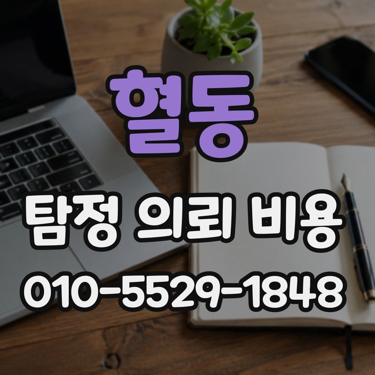 혈동 탐정 의뢰 비용
