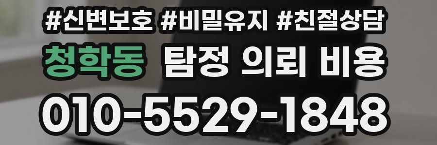 청학동 탐정 의뢰 비용