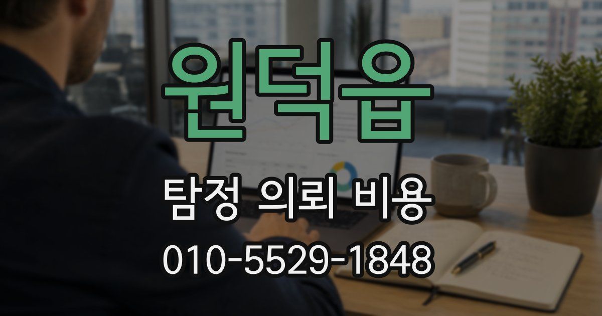 원덕읍 탐정 의뢰 비용