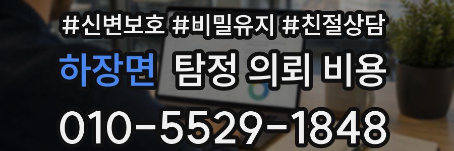 하장면 탐정 의뢰 비용