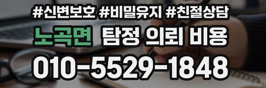 노곡면 탐정 의뢰 비용