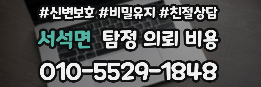 서석면 탐정 의뢰 비용