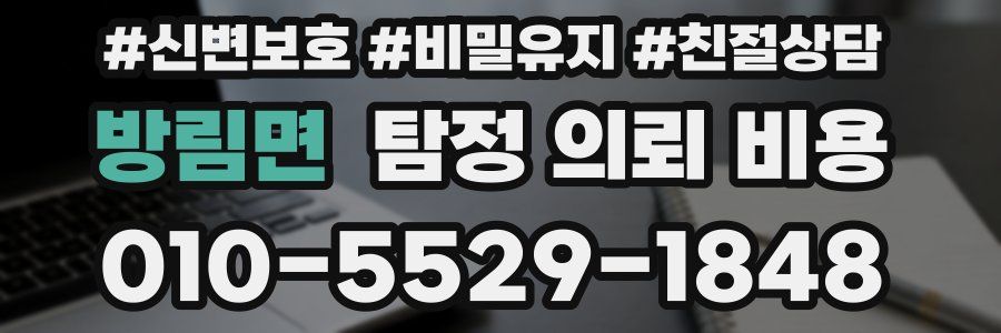 방림면 탐정 의뢰 비용