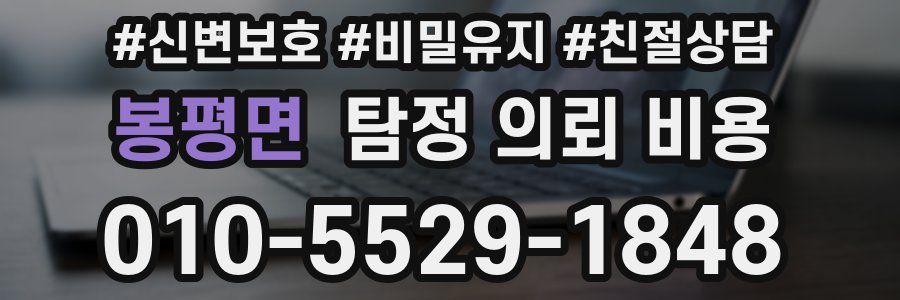 봉평면 탐정 의뢰 비용
