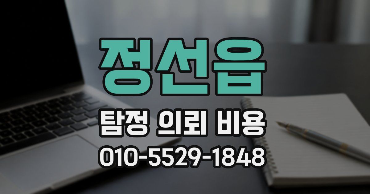 정선읍 탐정 의뢰 비용