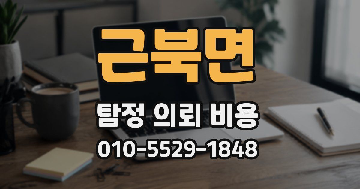 근북면 탐정 의뢰 비용