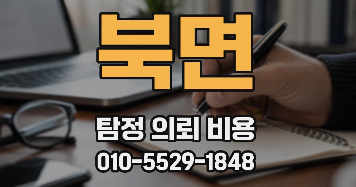 북면 탐정 의뢰 비용