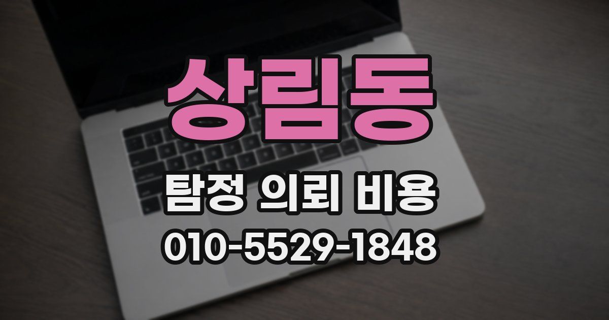 상림동 탐정 의뢰 비용