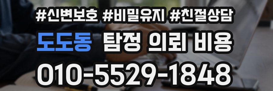 도도동 탐정 의뢰 비용