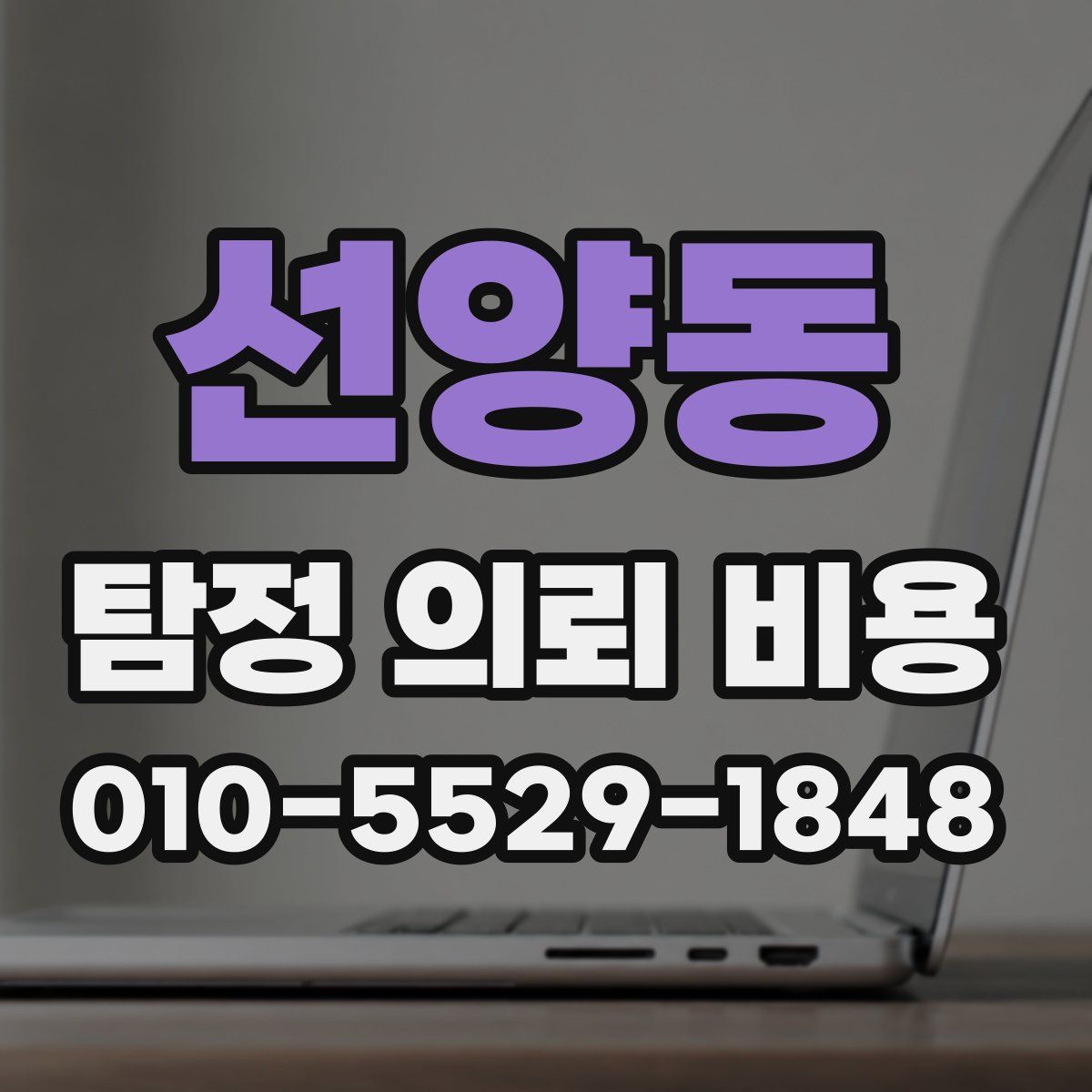 선양동 탐정 의뢰 비용