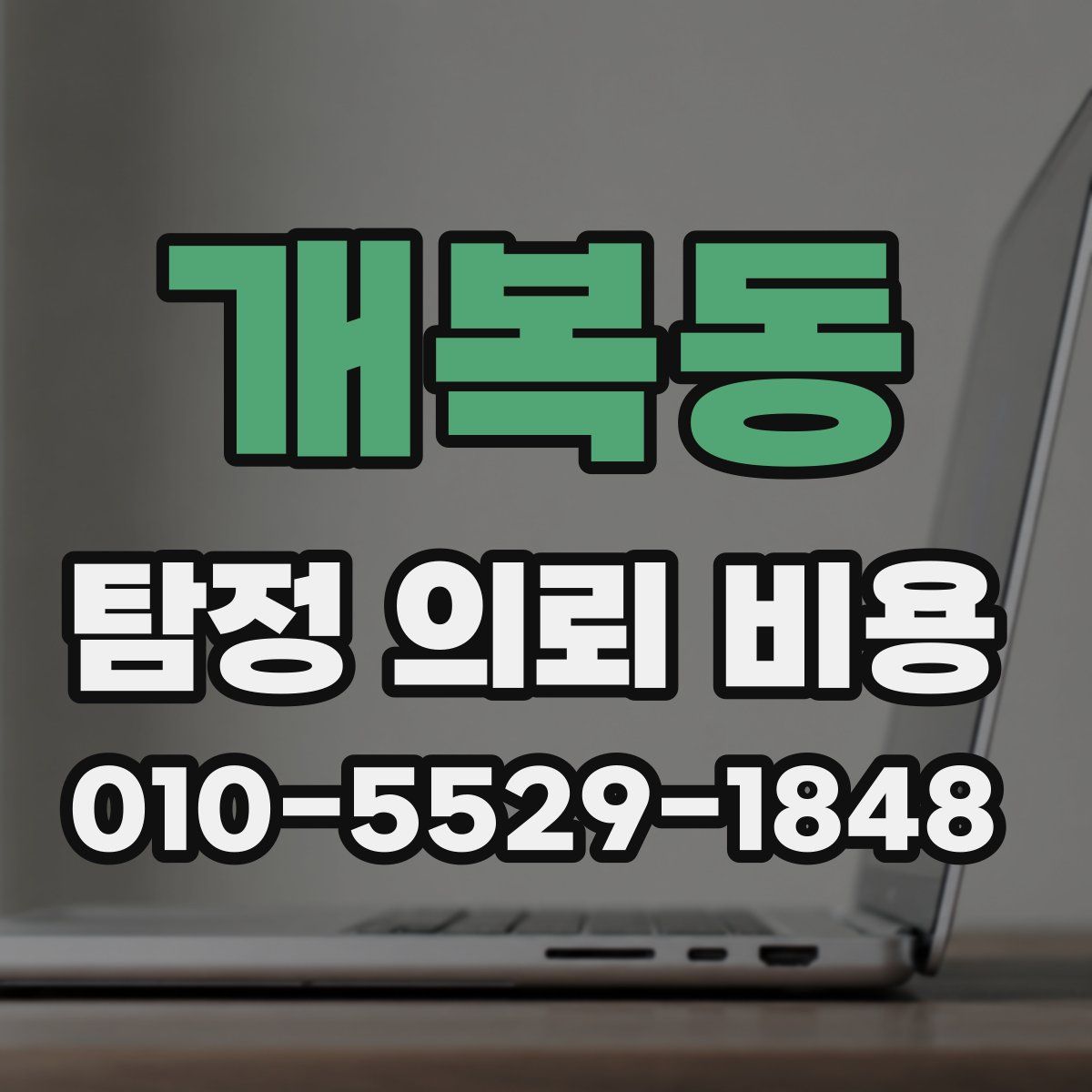 개복동 탐정 의뢰 비용