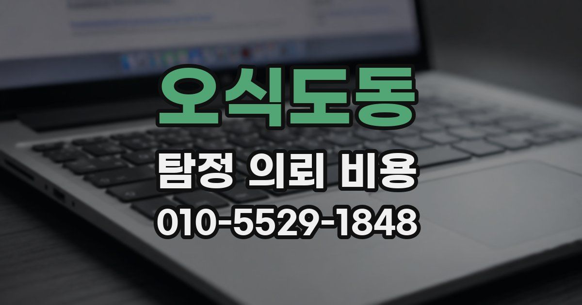 오식도동 탐정 의뢰 비용