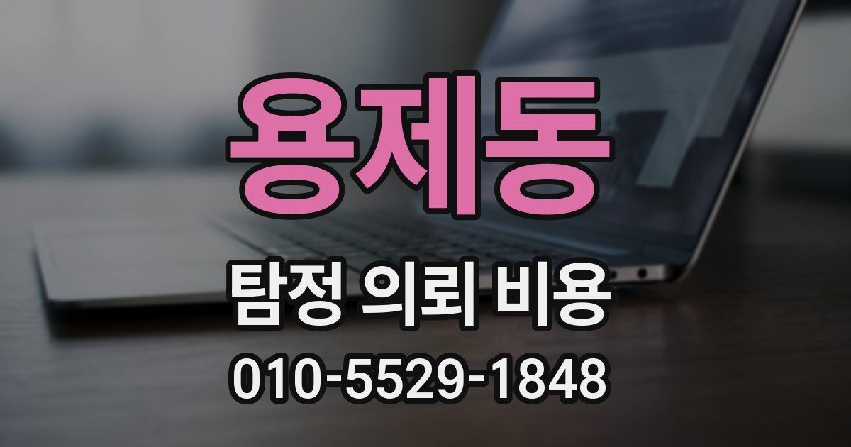 용제동 탐정 의뢰 비용