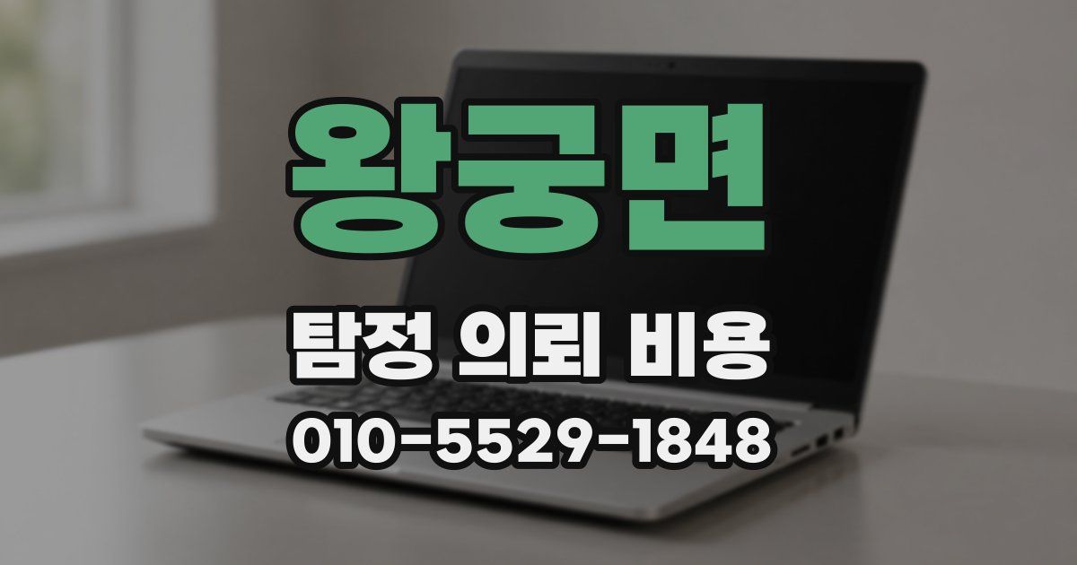 왕궁면 탐정 의뢰 비용