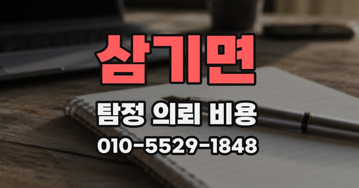 삼기면 탐정 의뢰 비용