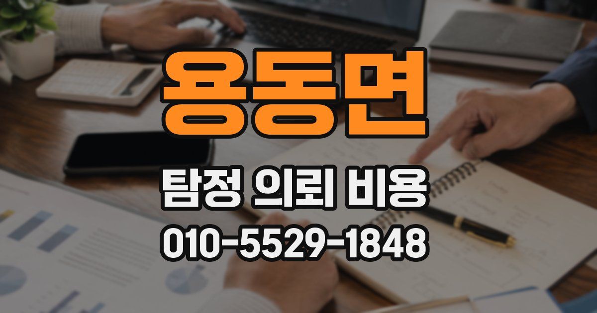 용동면 탐정 의뢰 비용