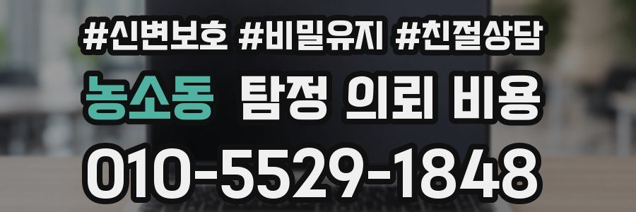 농소동 탐정 의뢰 비용
