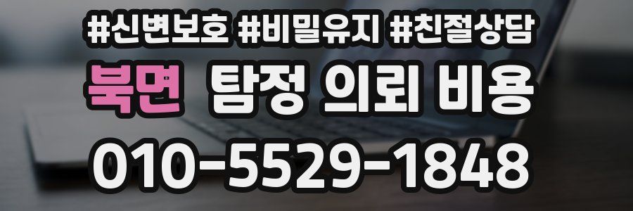 북면 탐정 의뢰 비용
