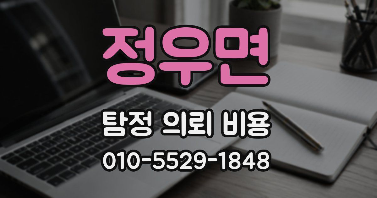 정우면 탐정 의뢰 비용