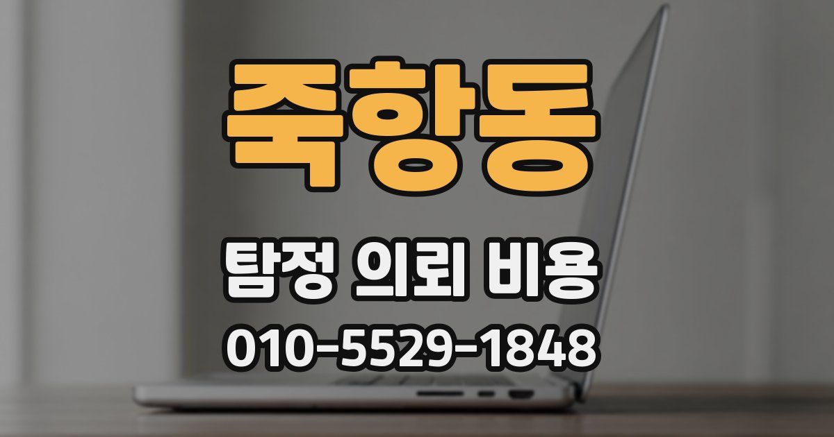 죽항동 탐정 의뢰 비용