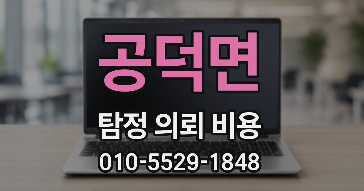 공덕면 탐정 의뢰 비용