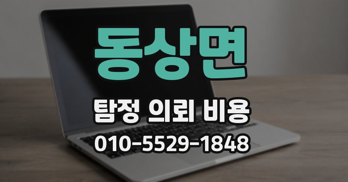동상면 탐정 의뢰 비용
