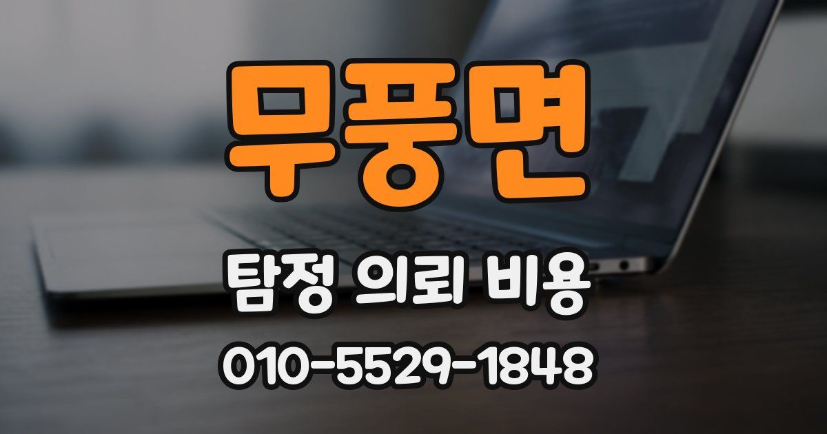무풍면 탐정 의뢰 비용