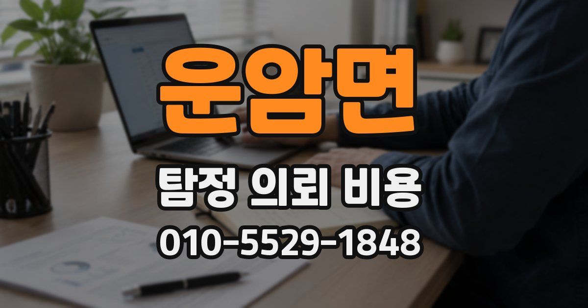운암면 탐정 의뢰 비용