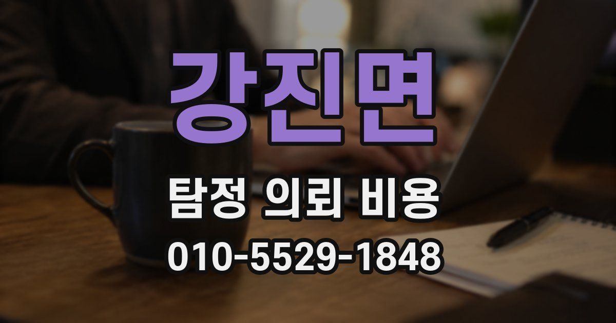 강진면 탐정 의뢰 비용