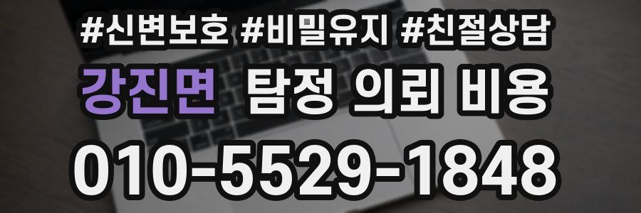 강진면 탐정 의뢰 비용