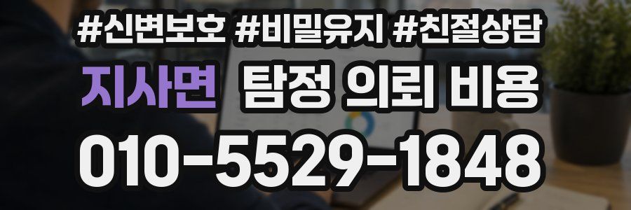 지사면 탐정 의뢰 비용