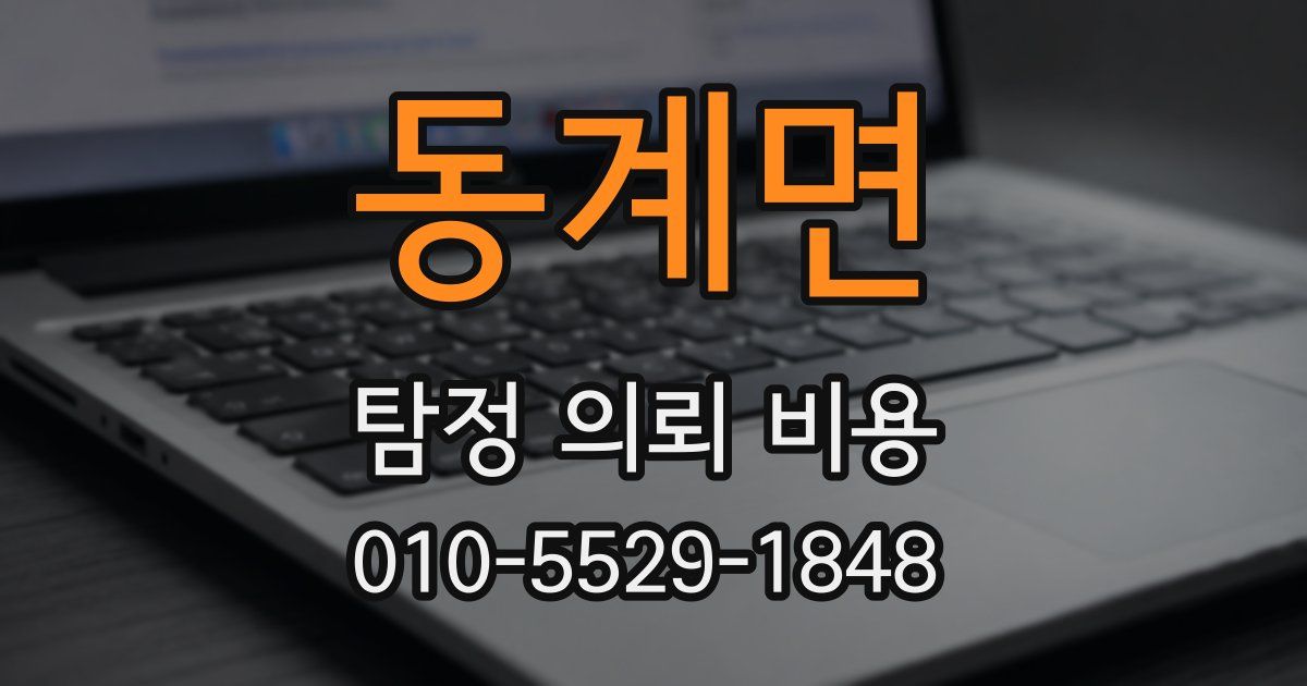 동계면 탐정 의뢰 비용