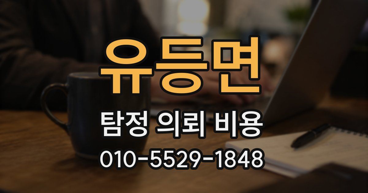 유등면 탐정 의뢰 비용