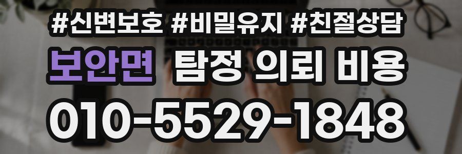 보안면 탐정 의뢰 비용