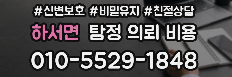 하서면 탐정 의뢰 비용
