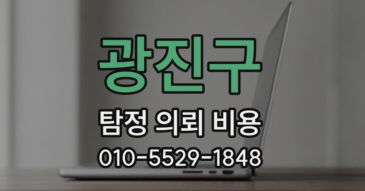 광진구 탐정 의뢰 비용
